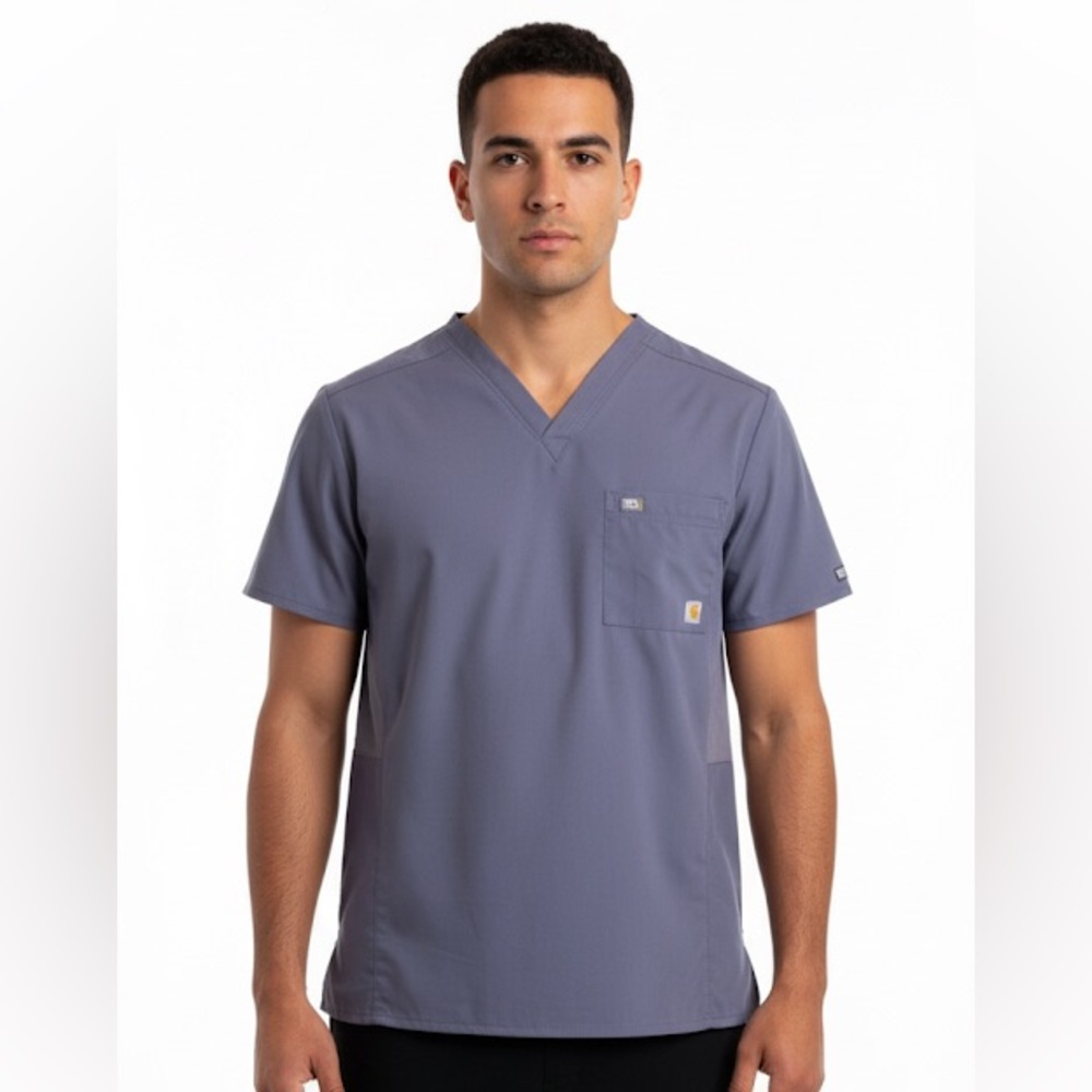 Carhartt Gray and Blue Short Sleeve Tee